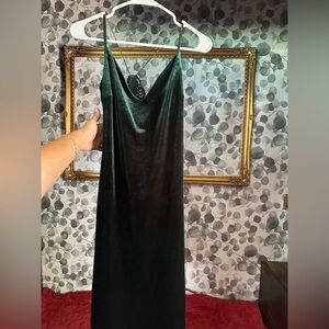 B Darlin Deep Green Velvet Gown